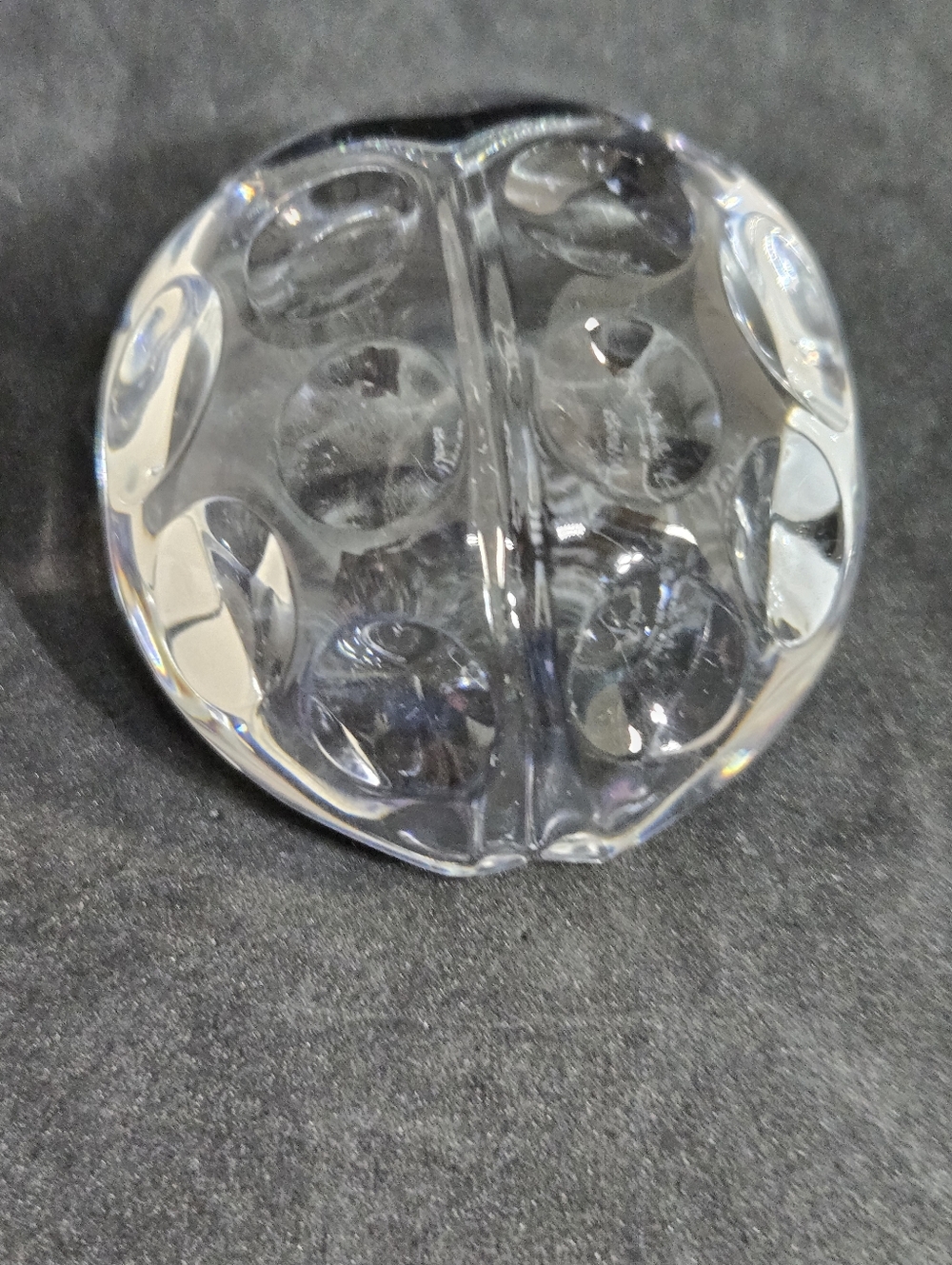 Val St. Lambert de Sousa Crystal Ladybug Paperweight - Picture 6 of 11